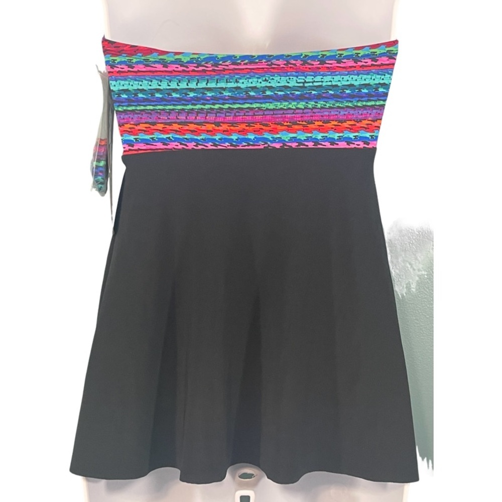 Miraclesuit Cadiz Flyaway Bandeau Tankini Swim Top Size 8 - Picture 5 of 6